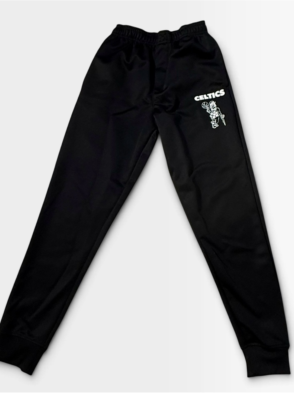 Boston Celtics Kids Size 14-16 Black Graphic Joggers Sweatpants